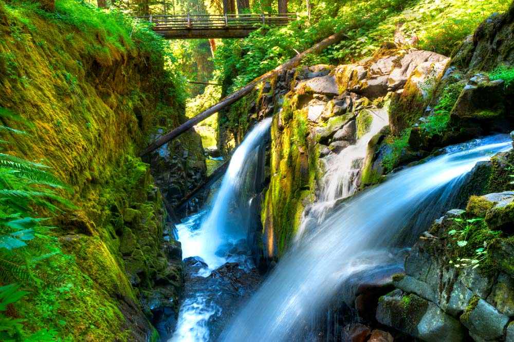 spring waterfall hikes sol duc falls