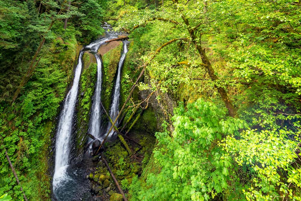 spring waterfall hikes triple falls